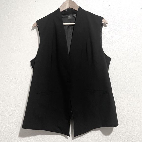 EILEEN FISHER THE FISHER PROJECT NOTCH COLLAR LONG VEST SZ L - Picture 3 of 7